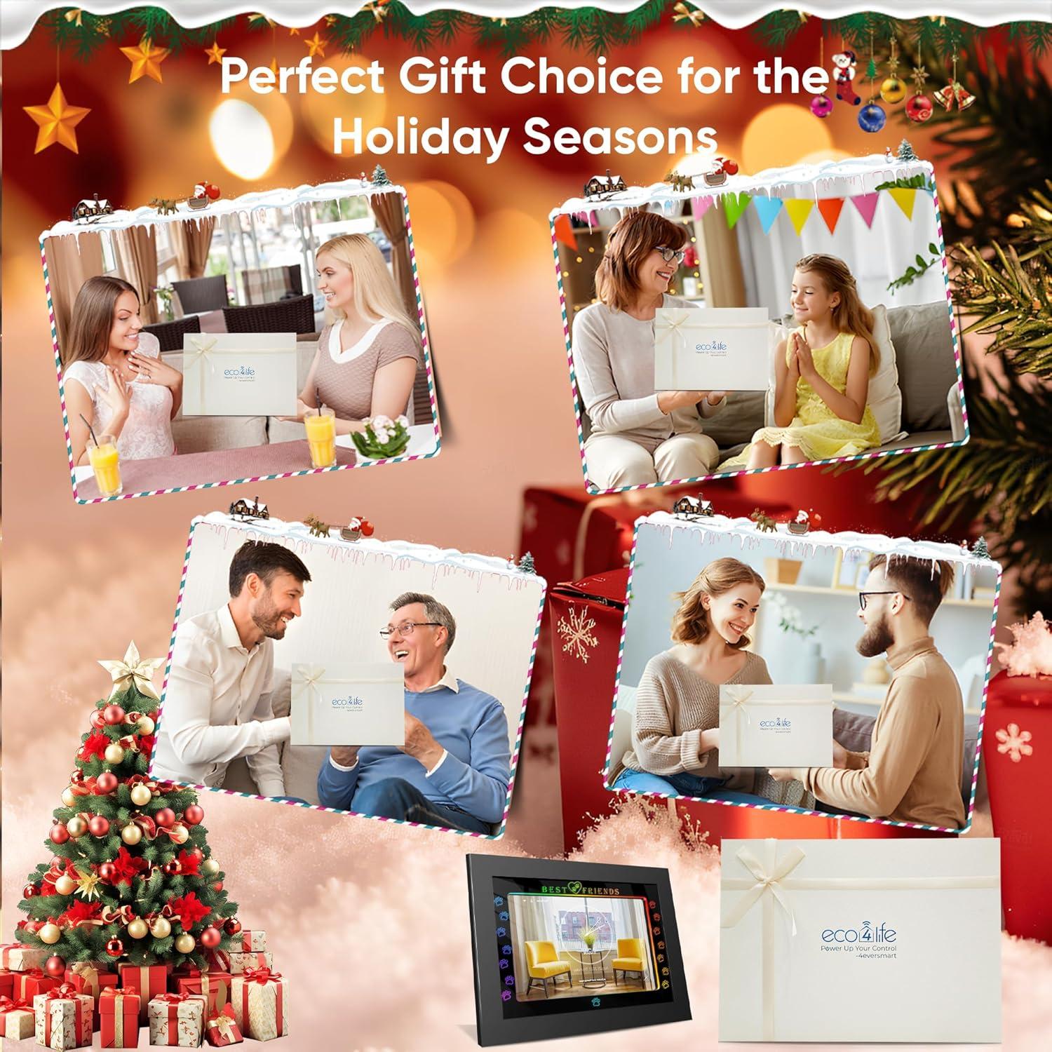 Marco de Foto Digital Personalizado LED 10.1" Sonicgrace