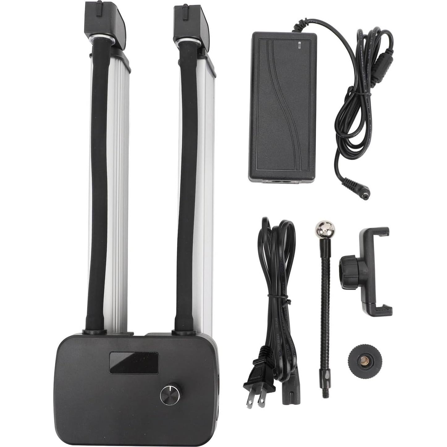 Luz de Video LED Doble Brazo POENVFPO 45W Ajustable 3000K-6500K