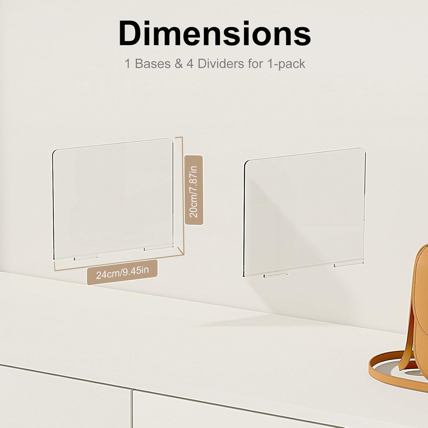 Organizador de Bolsos SortNStore con 2 Divisores Ajustables