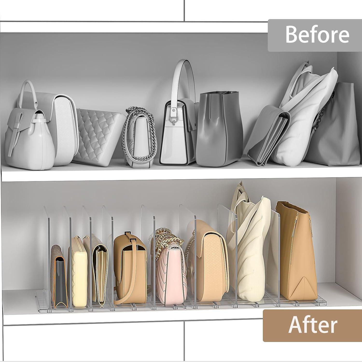 Organizador de Bolsos SortNStore con 2 Divisores Ajustables