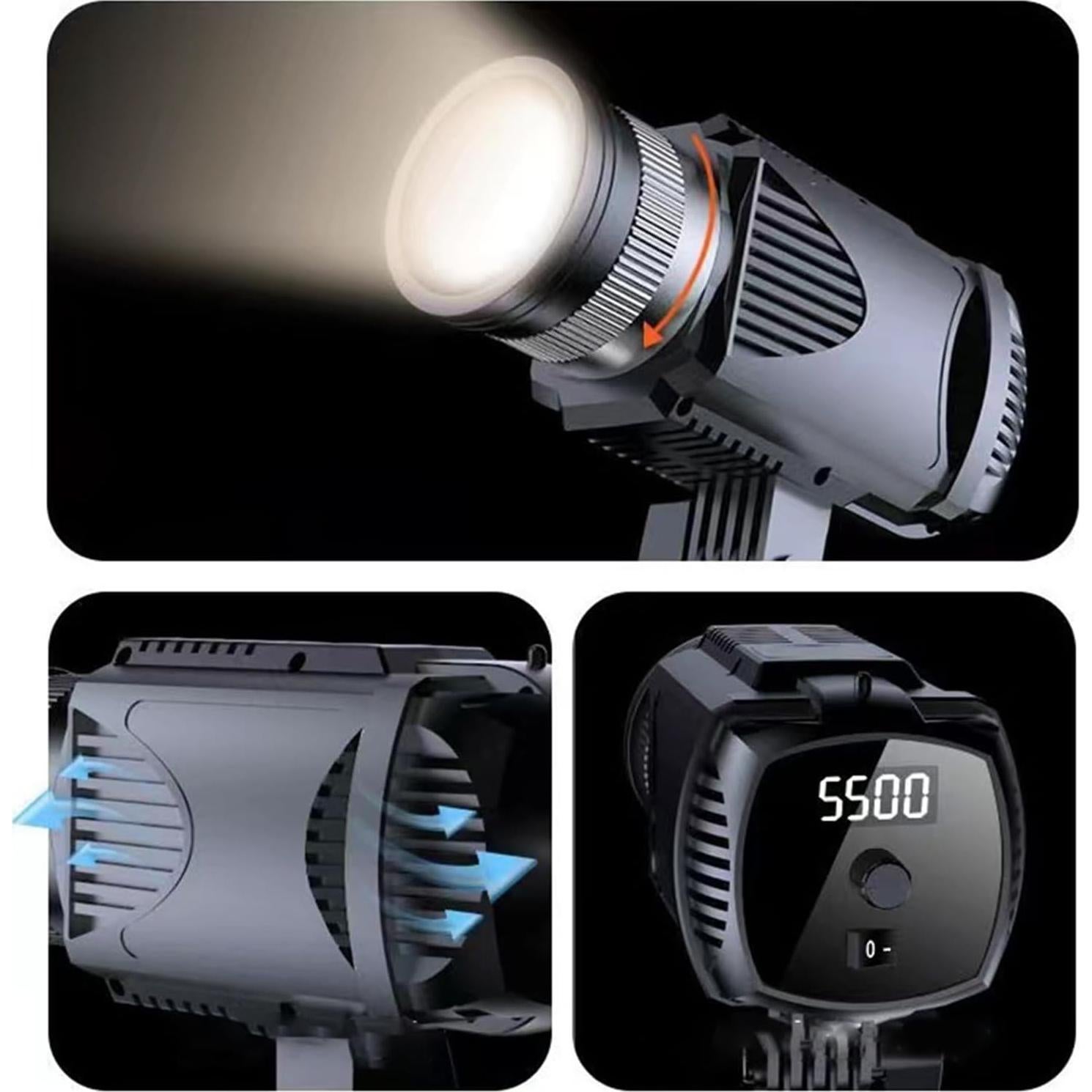 40W Powerful LED Studio Light Set for Professional Live Streaming and Photography with Adjustable Color Temperature