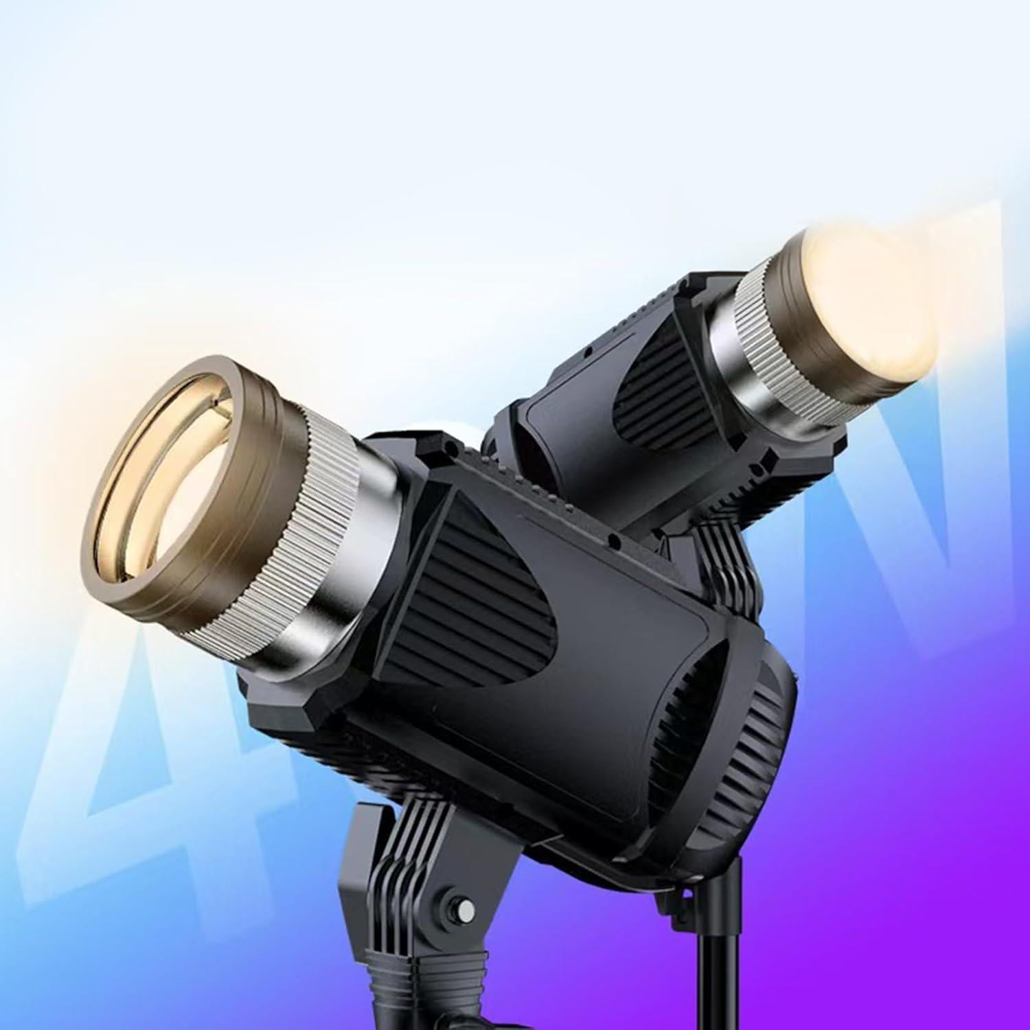 40W Powerful LED Studio Light Set for Professional Live Streaming and Photography with Adjustable Color Temperature