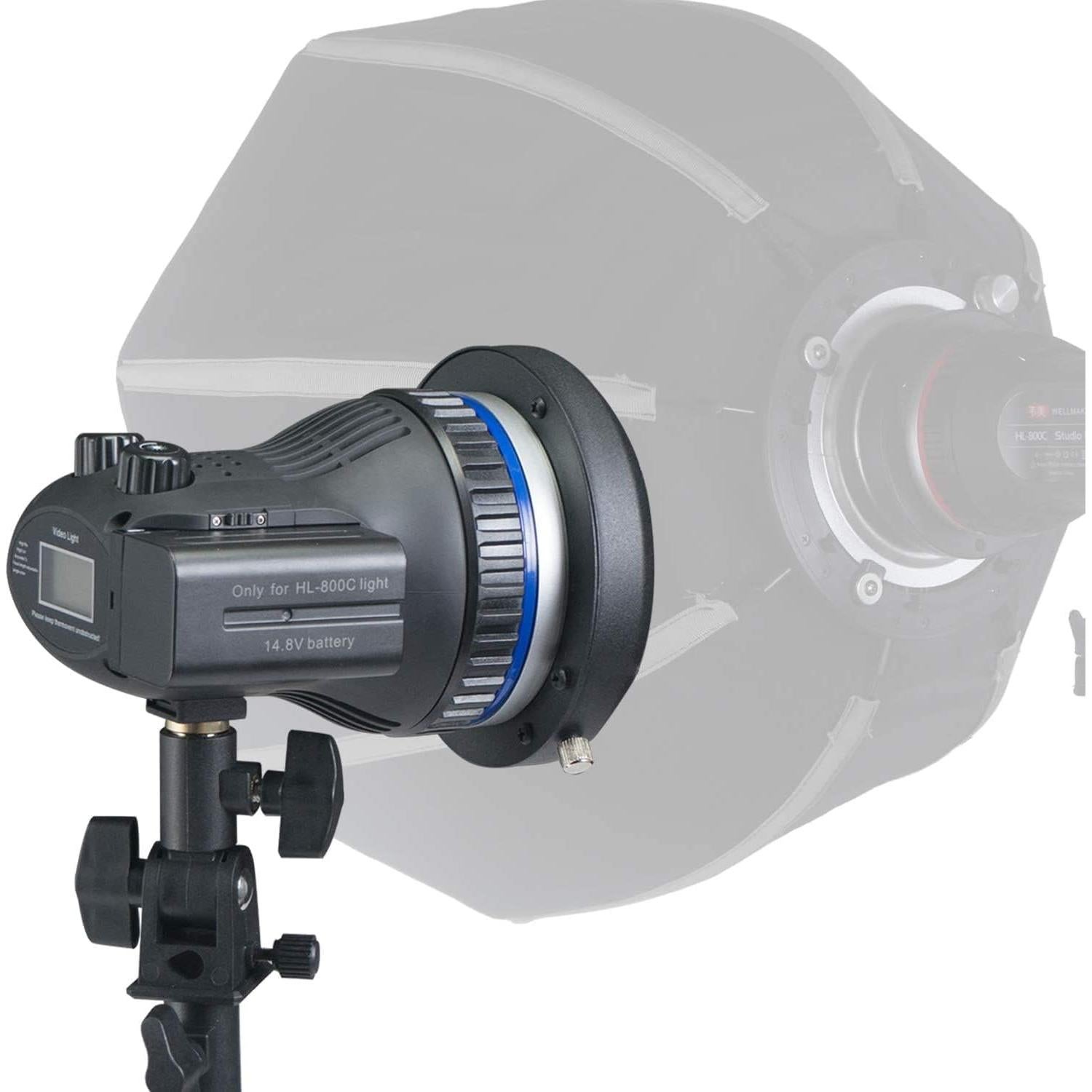 Luz LED Portátil WELLMAKING 80W Regulable 5600K CRI 98