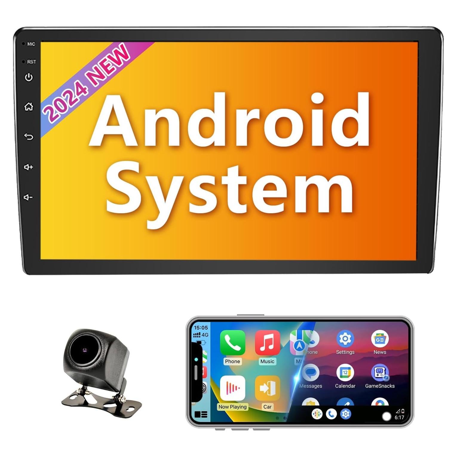 Estéreo de Coche Binize 10" Android Auto y Carplay Inalámbrico