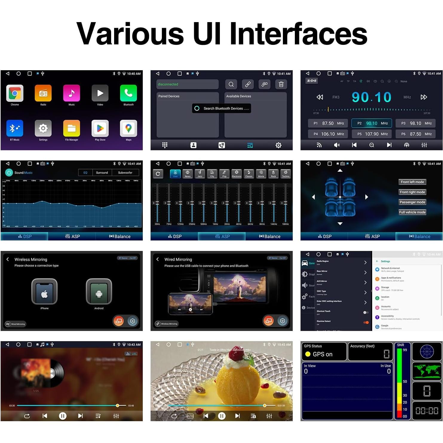 Estéreo de Coche Binize 10" Android Auto y Carplay Inalámbrico