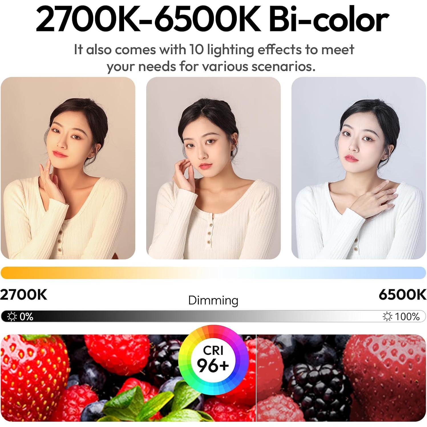 Soporte de Luz ULANZI T270 270cm Ajustable + Luz LED AL60 60W