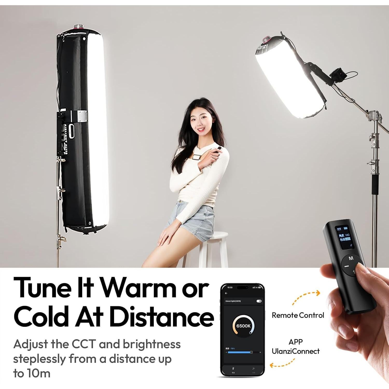 Soporte de Luz ULANZI T270 270cm Ajustable + Luz LED AL60 60W