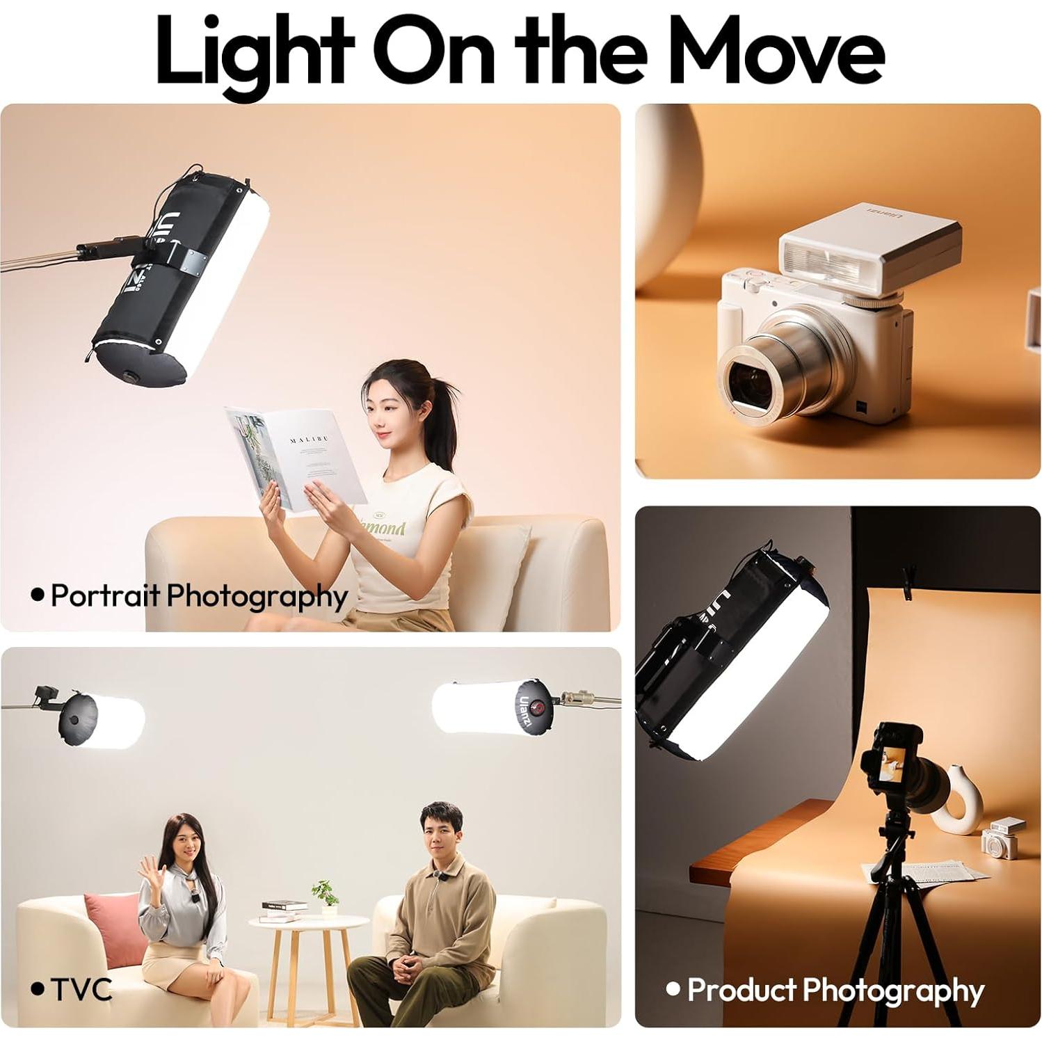 Soporte de Luz ULANZI T270 270cm Ajustable + Luz LED AL60 60W