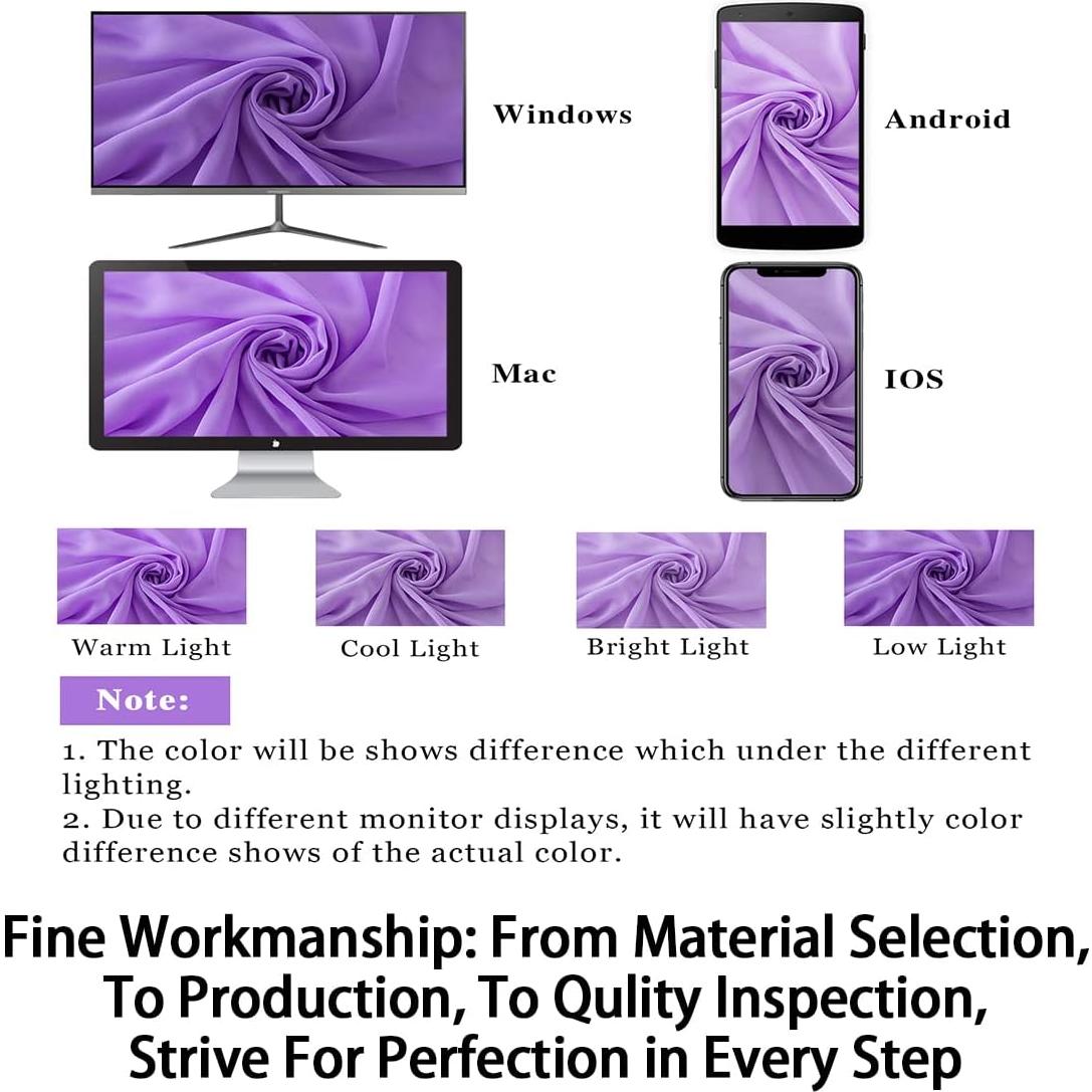 Tela Draping ShinyBeauty Lavanda 3 Paneles 6.1m para Boda