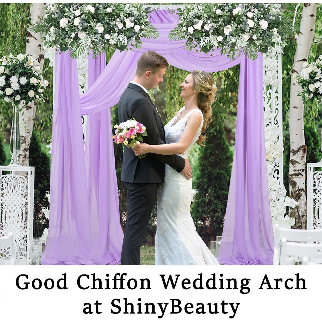 Tela Draping ShinyBeauty Lavanda 3 Paneles 6.1m para Boda