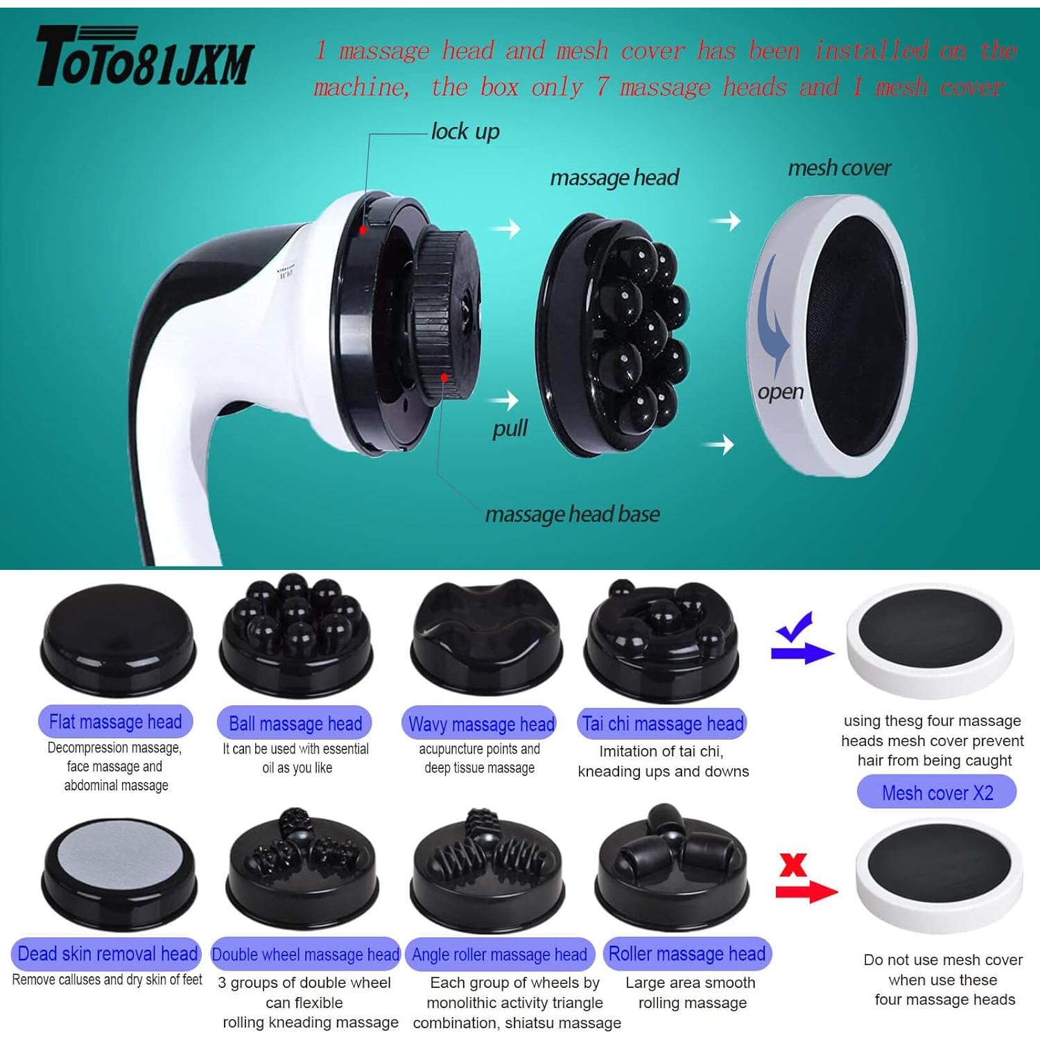 Masajeador de Celulitis TOTO81JXM 8 Cabezas Drenaje Linfático