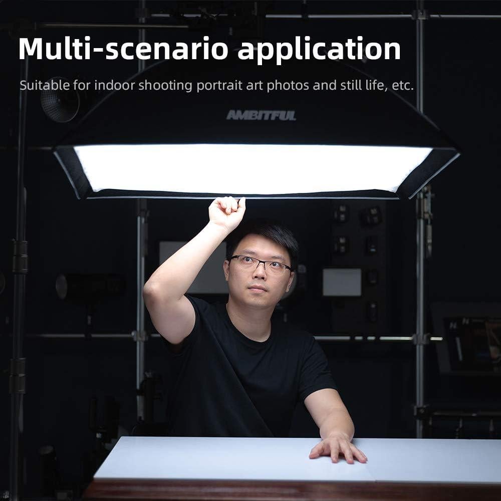 Softbox AMBITFUL 60x90cm con Wabengitter y Bolsa de Transporte