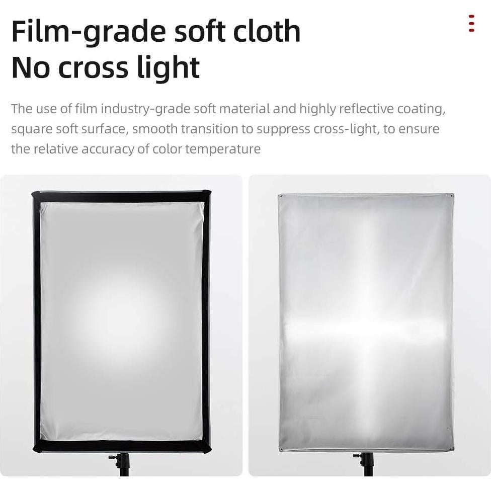 Softbox AMBITFUL 60x90cm con Wabengitter y Bolsa de Transporte