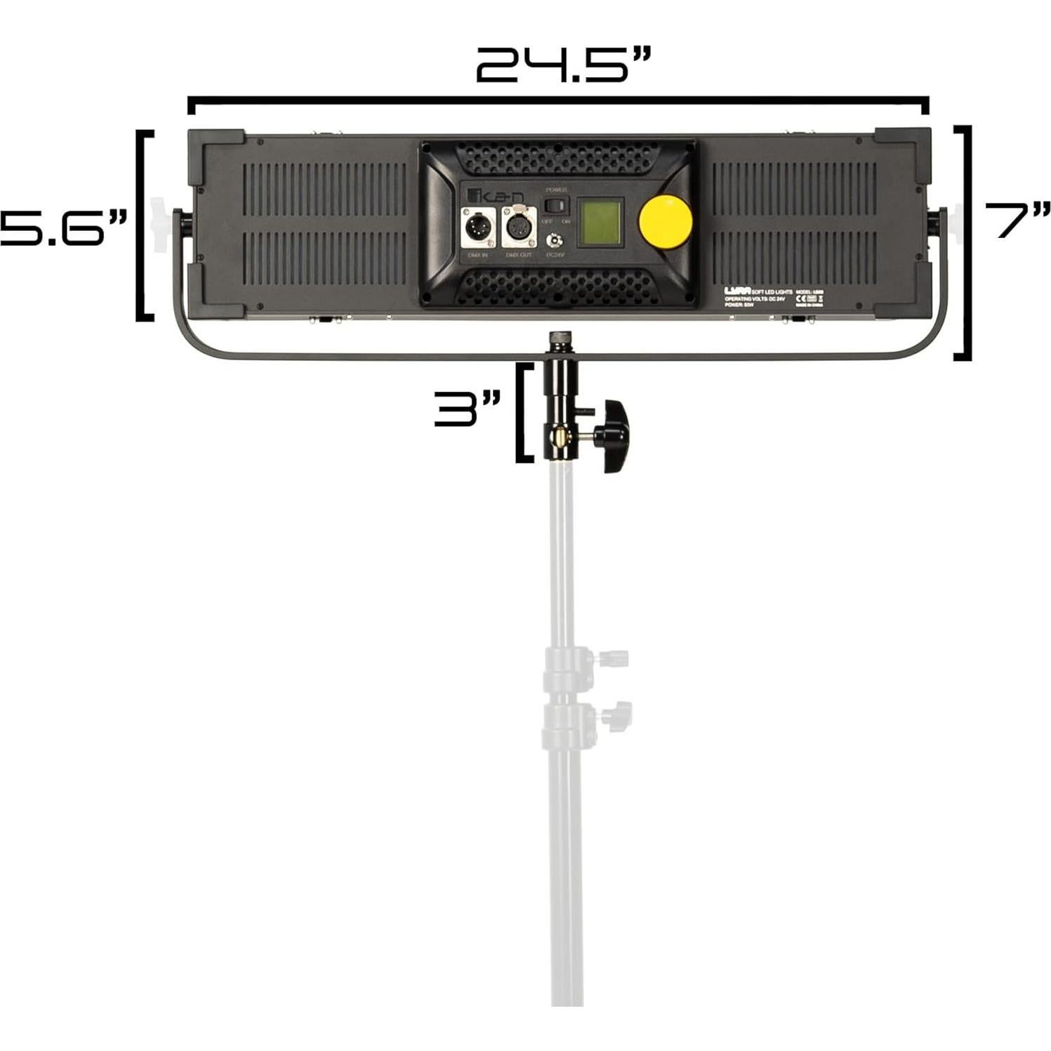 Panel LED Ikan LWX8 Suave 5600K 4.54kg para Estudio