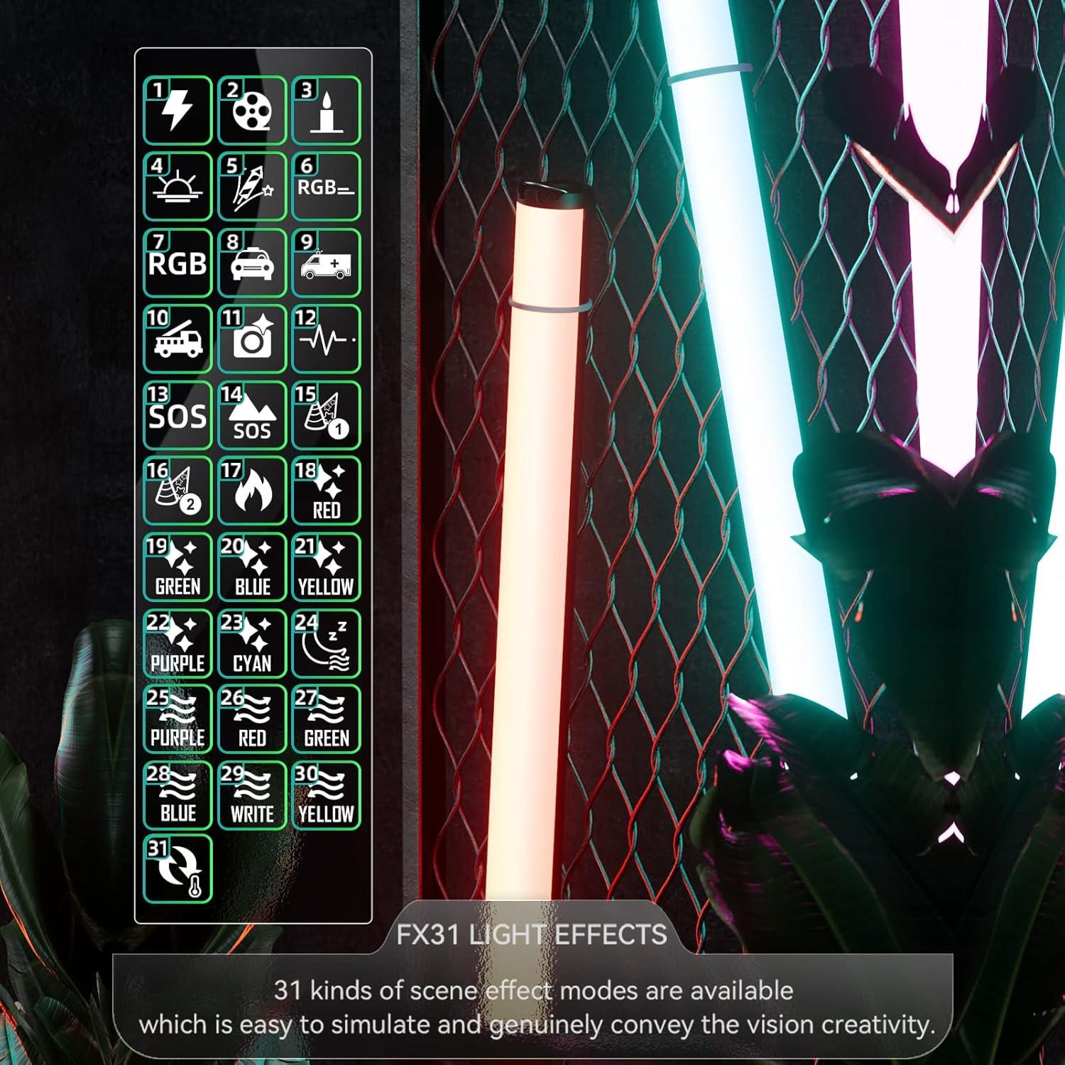 Luz LED Suave Yongnuo YN100 30W RGB 99cm Control Remoto