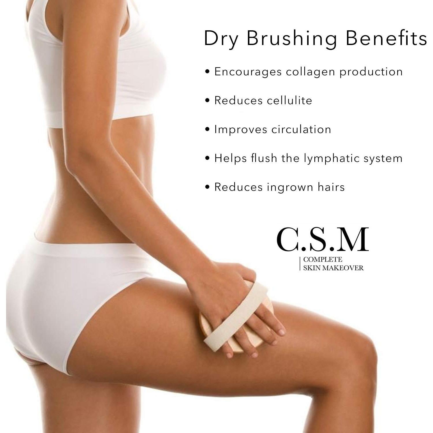 Cepillo Corporal Seco CSM - Exfoliante Natural para Piel