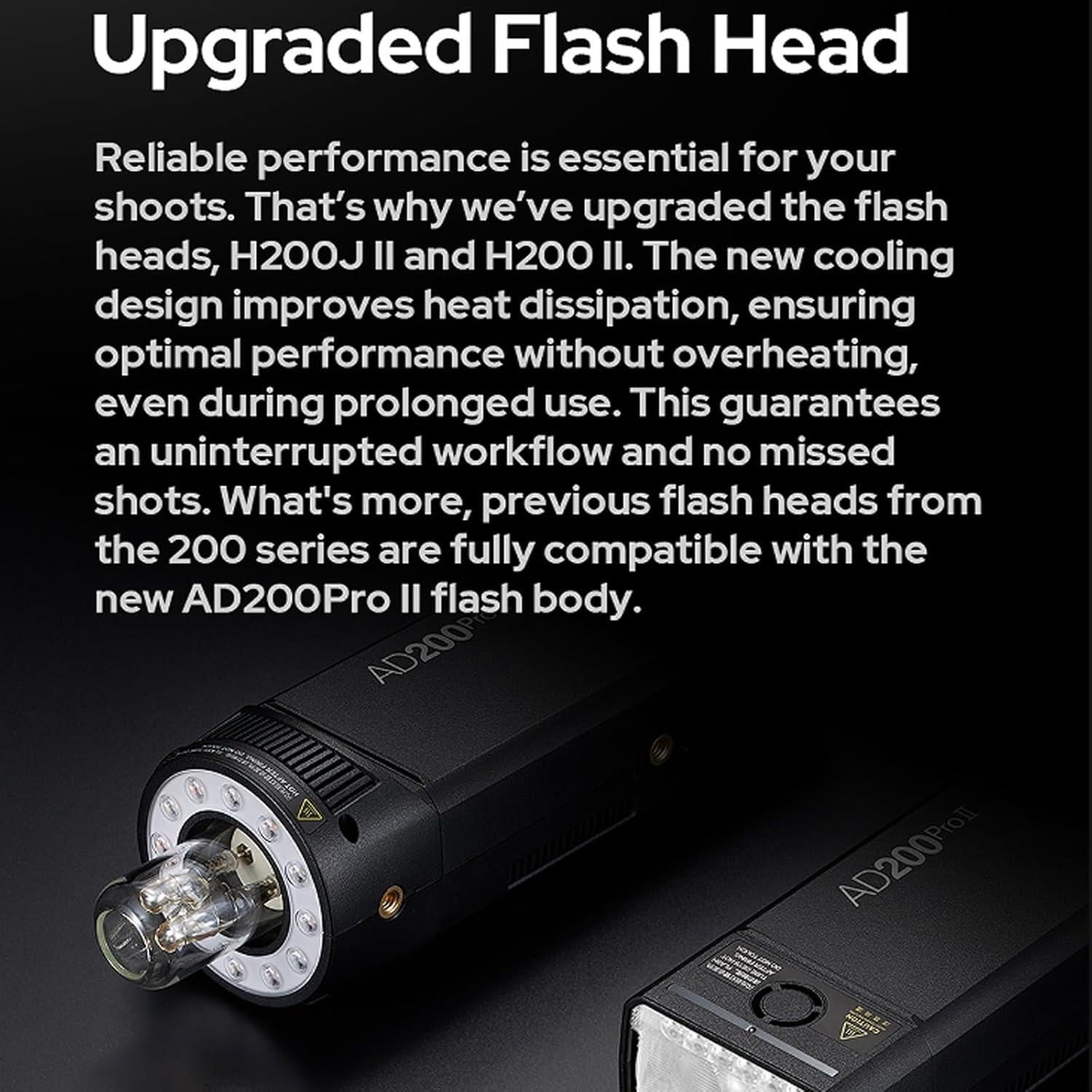 Flash Estroboscópico Godox AD200 Pro II 200Ws TTL Inalámbrico