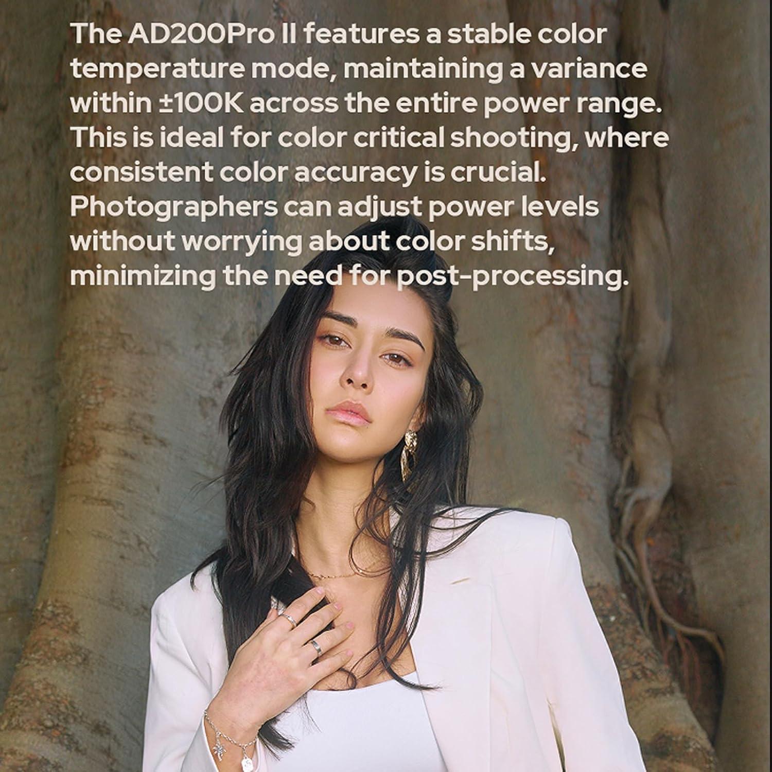 Flash Estroboscópico Godox AD200 Pro II 200Ws TTL Inalámbrico