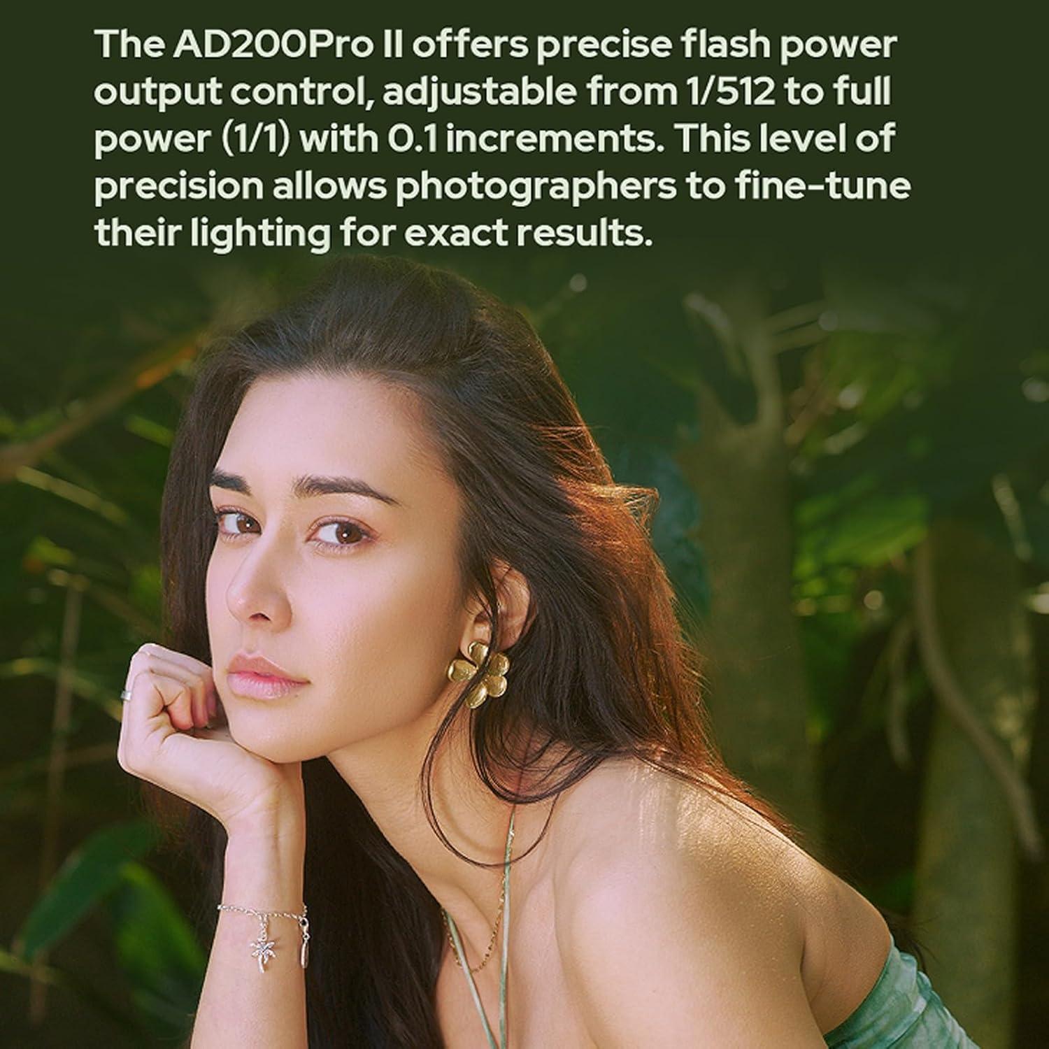Flash Estroboscópico Godox AD200 Pro II 200Ws TTL Inalámbrico