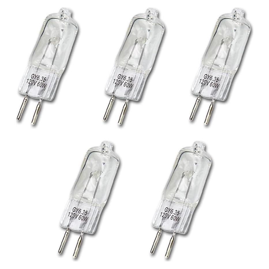 Juego de 5 Bombillas Halógenas Fotodiox JCD 60W GY6.35