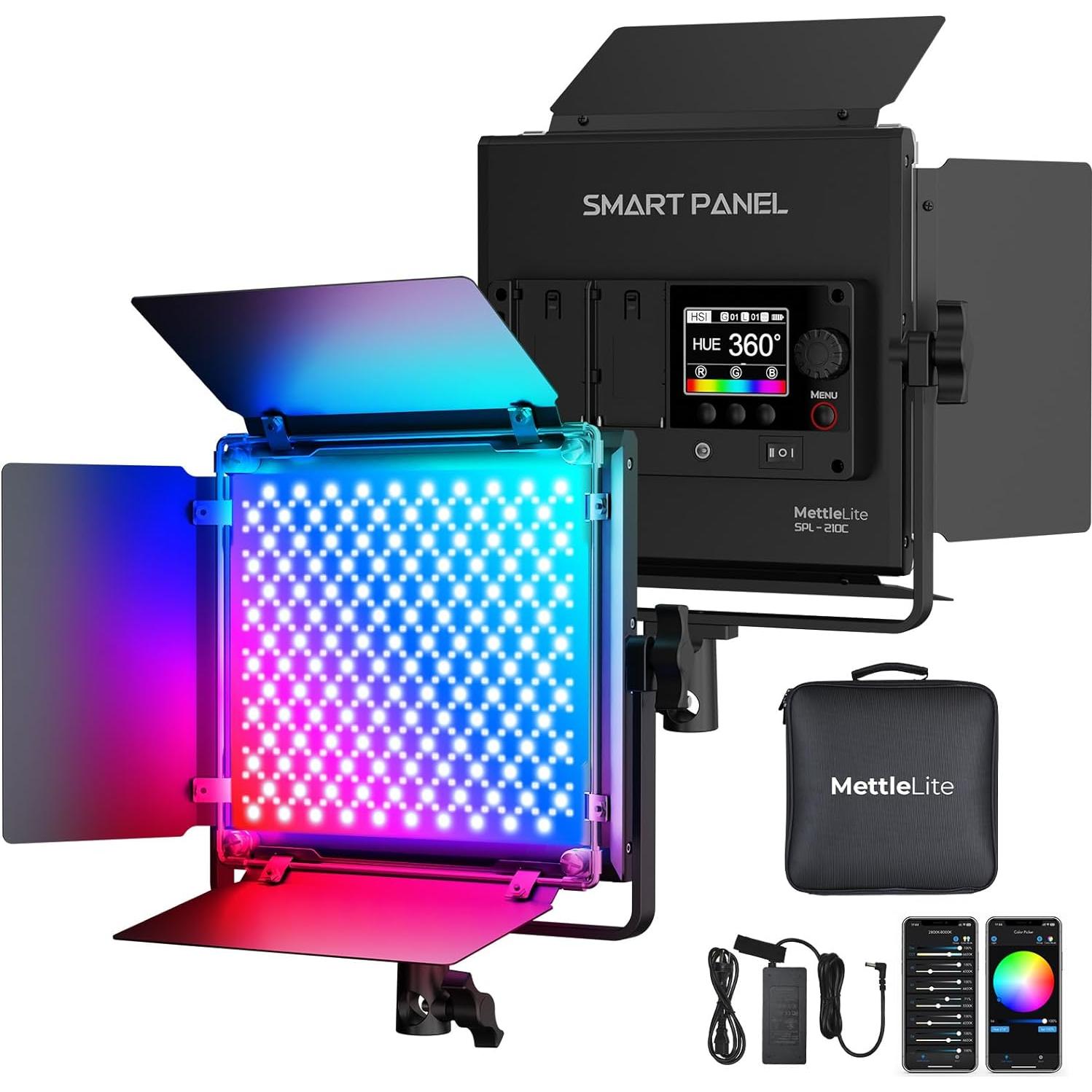 Kit de Luz LED RGB Mettlelite TLX2 y SPL210C Control APP