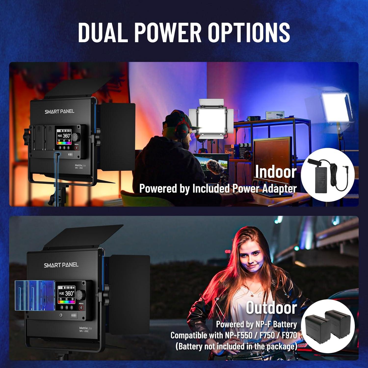 Kit de Luz LED RGB Mettlelite TLX2 y SPL210C Control APP