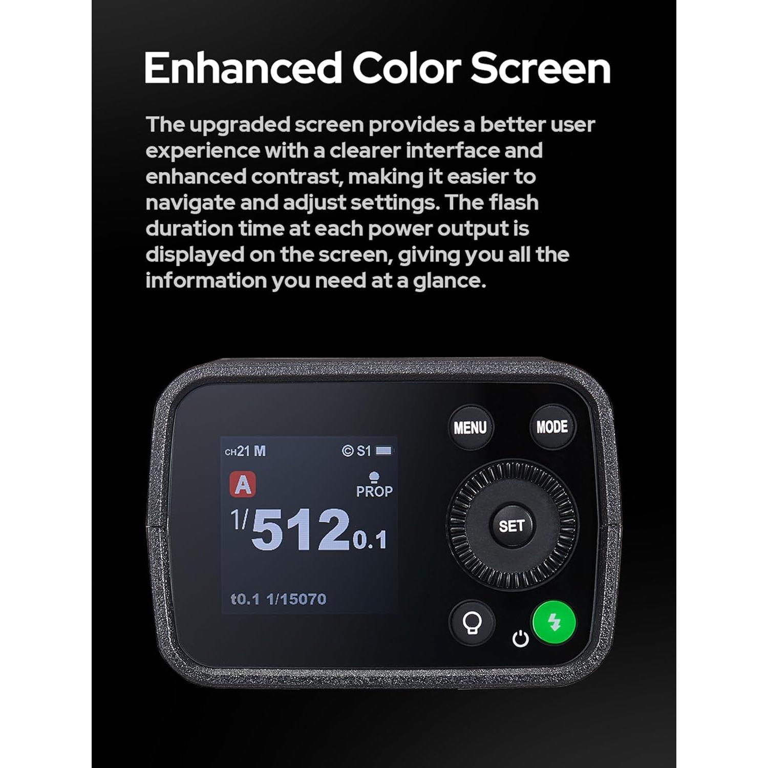 Flash Godox AD200 Pro II con Luz LED Bicolor y Control Preciso