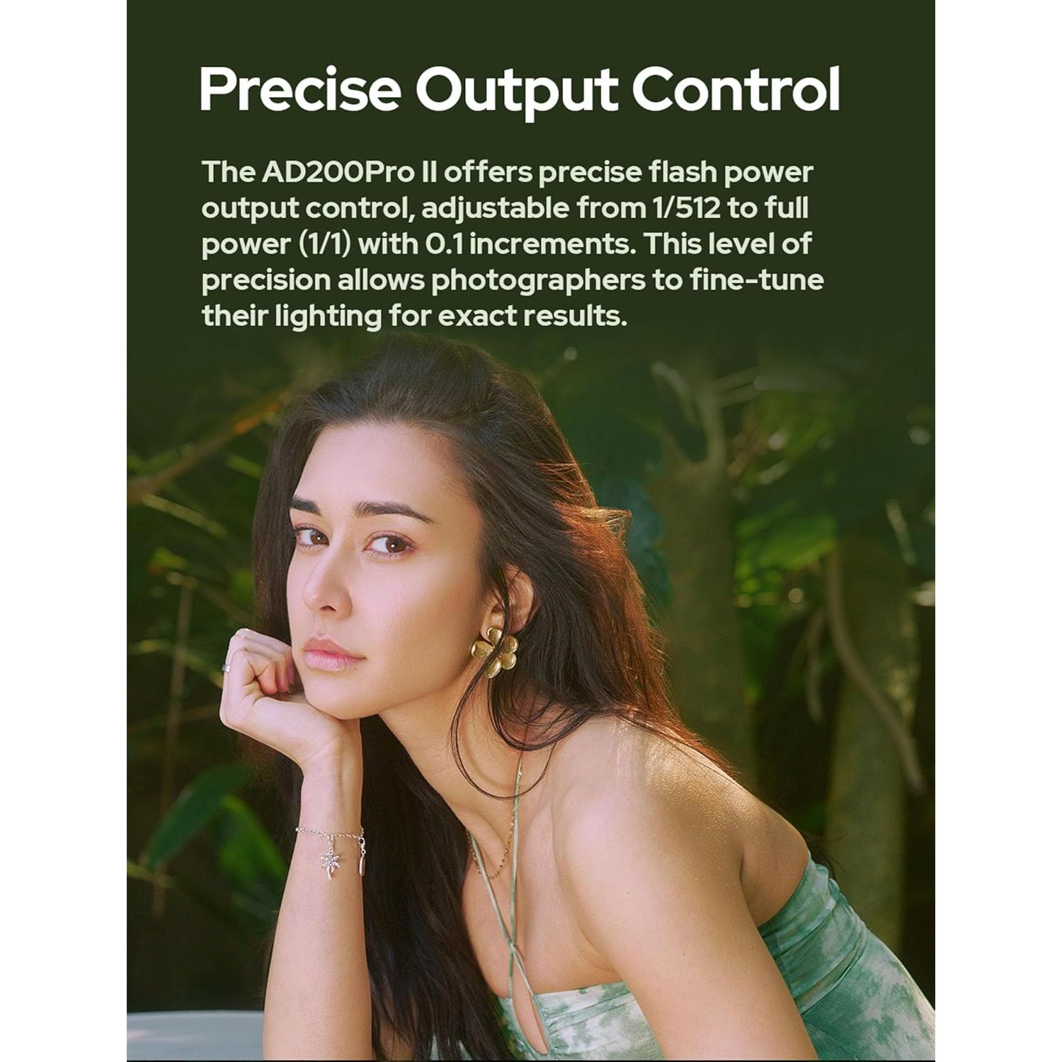 Flash Godox AD200 Pro II con Luz LED Bicolor y Control Preciso