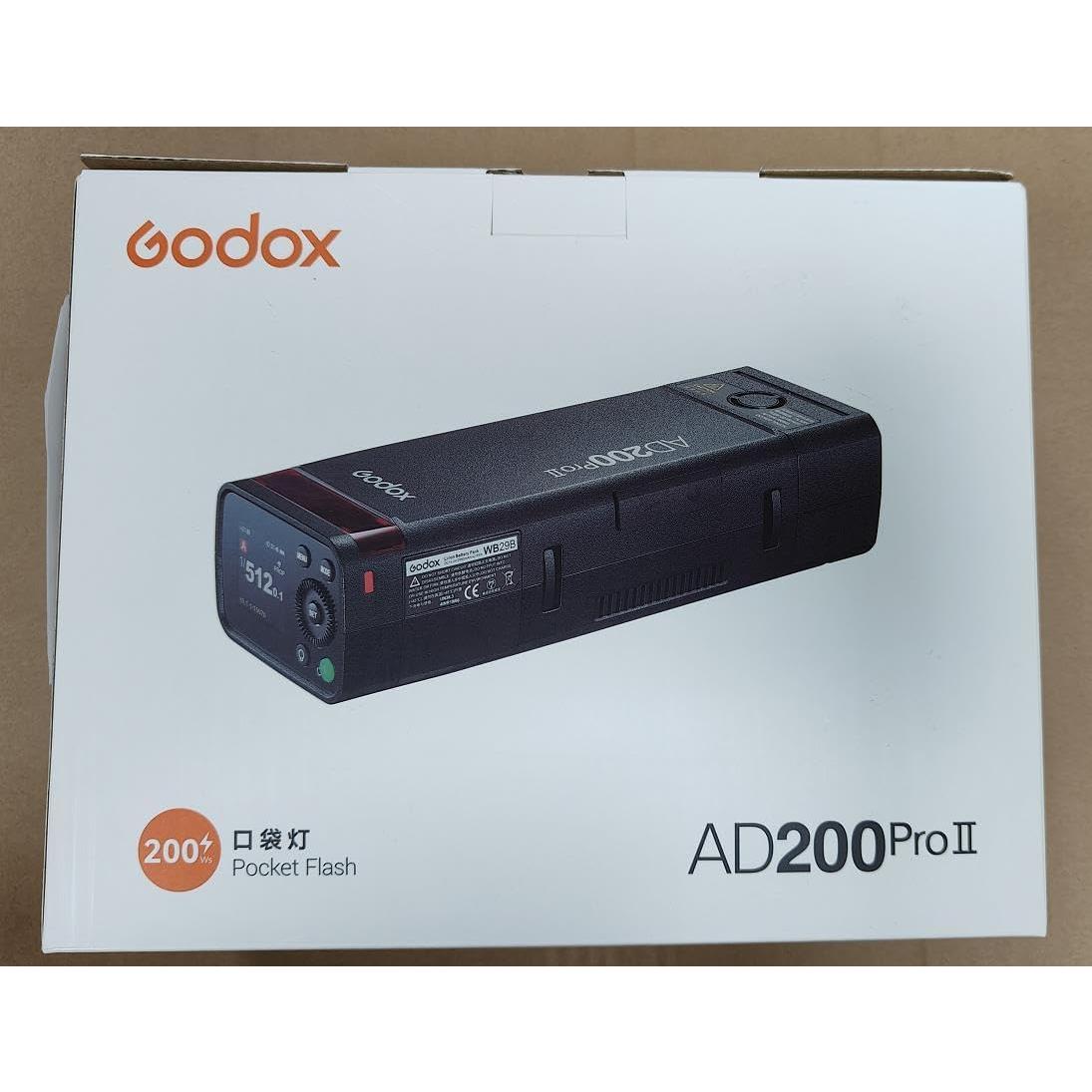 Flash Godox AD200 Pro II con Luz LED Bicolor y Control Preciso