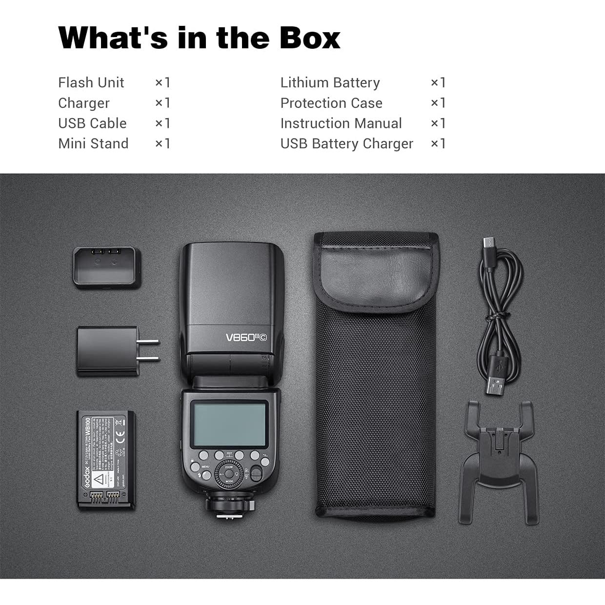 Flash Godox V860III-S TTL 2.4G GN60 para Cámara Sony