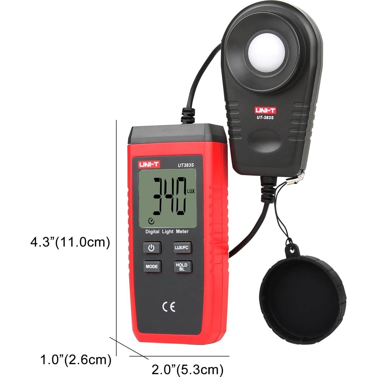 Medidor de Luz UNI-T UT383S Digital 0-199900 Lux Portátil