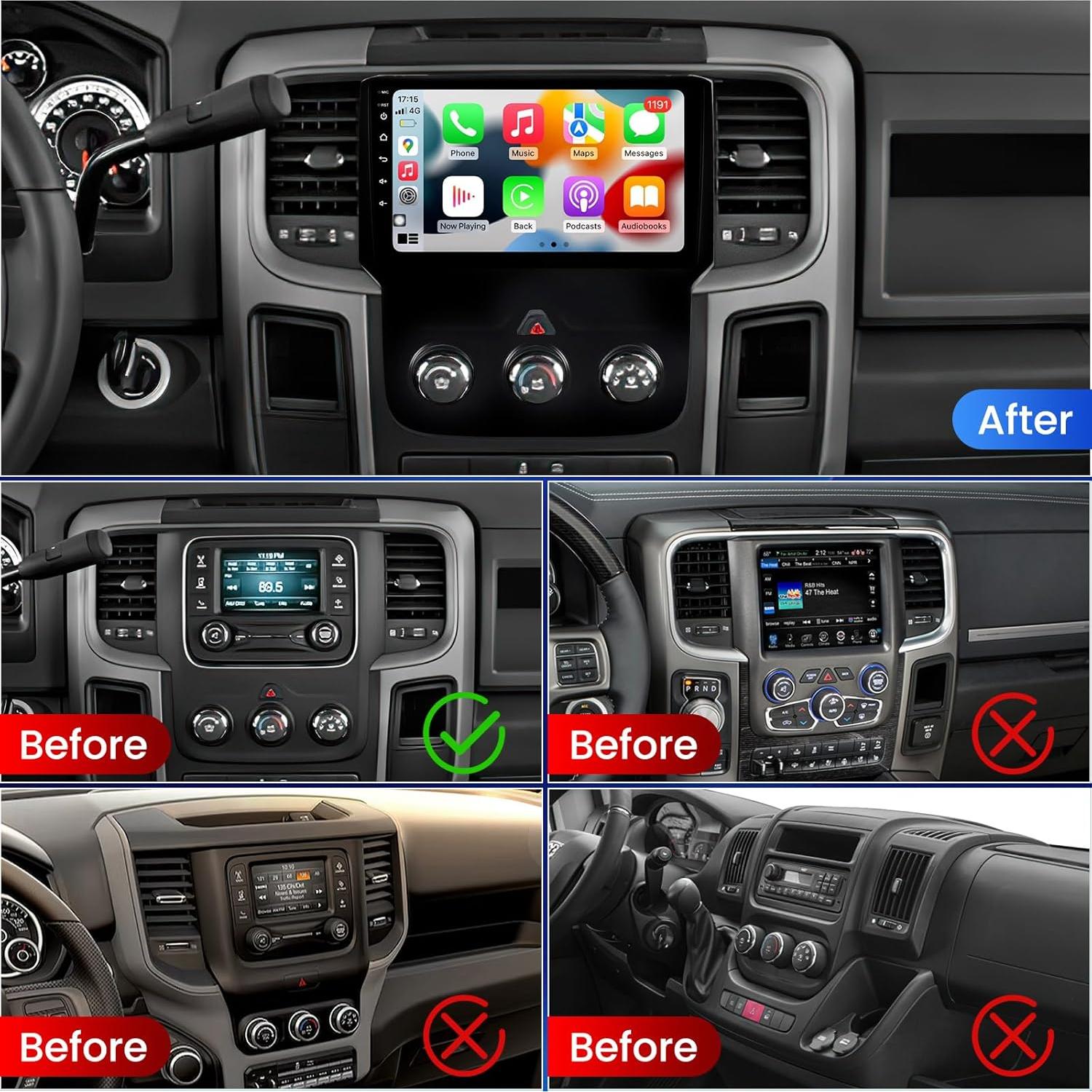 Estéreo de Coche RONGJI Android 13 para Dodge Ram 2013-2018