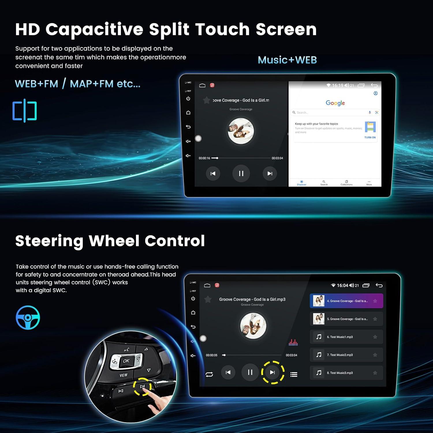 Estéreo de Coche RONGJI Android 13 para Dodge Ram 2013-2018