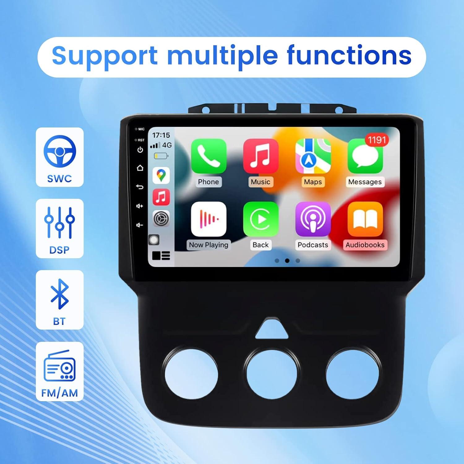 Estéreo de Coche RONGJI Android 13 para Dodge Ram 2013-2018