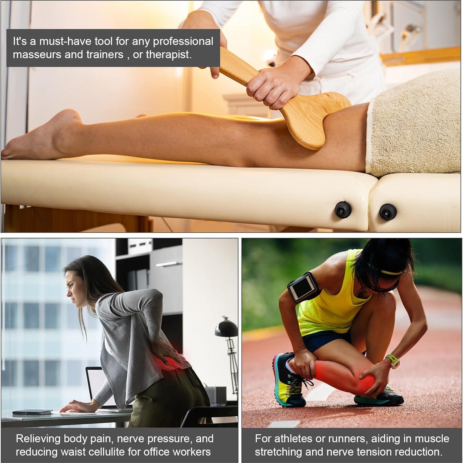 Masajeador de Madera KintKita para Drenaje Linfático