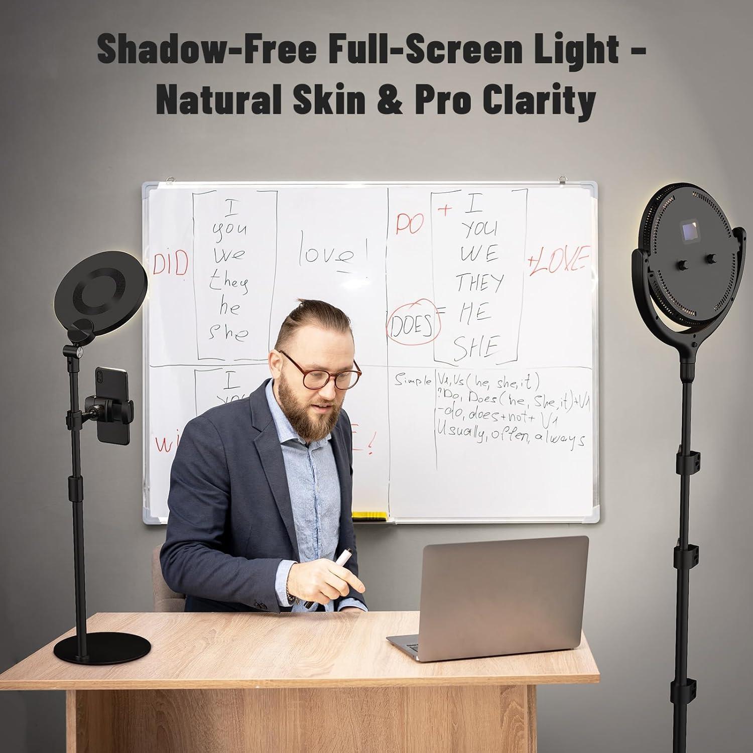 Anillo de Luz LUXSURE para Videoconferencias 2700-6500K