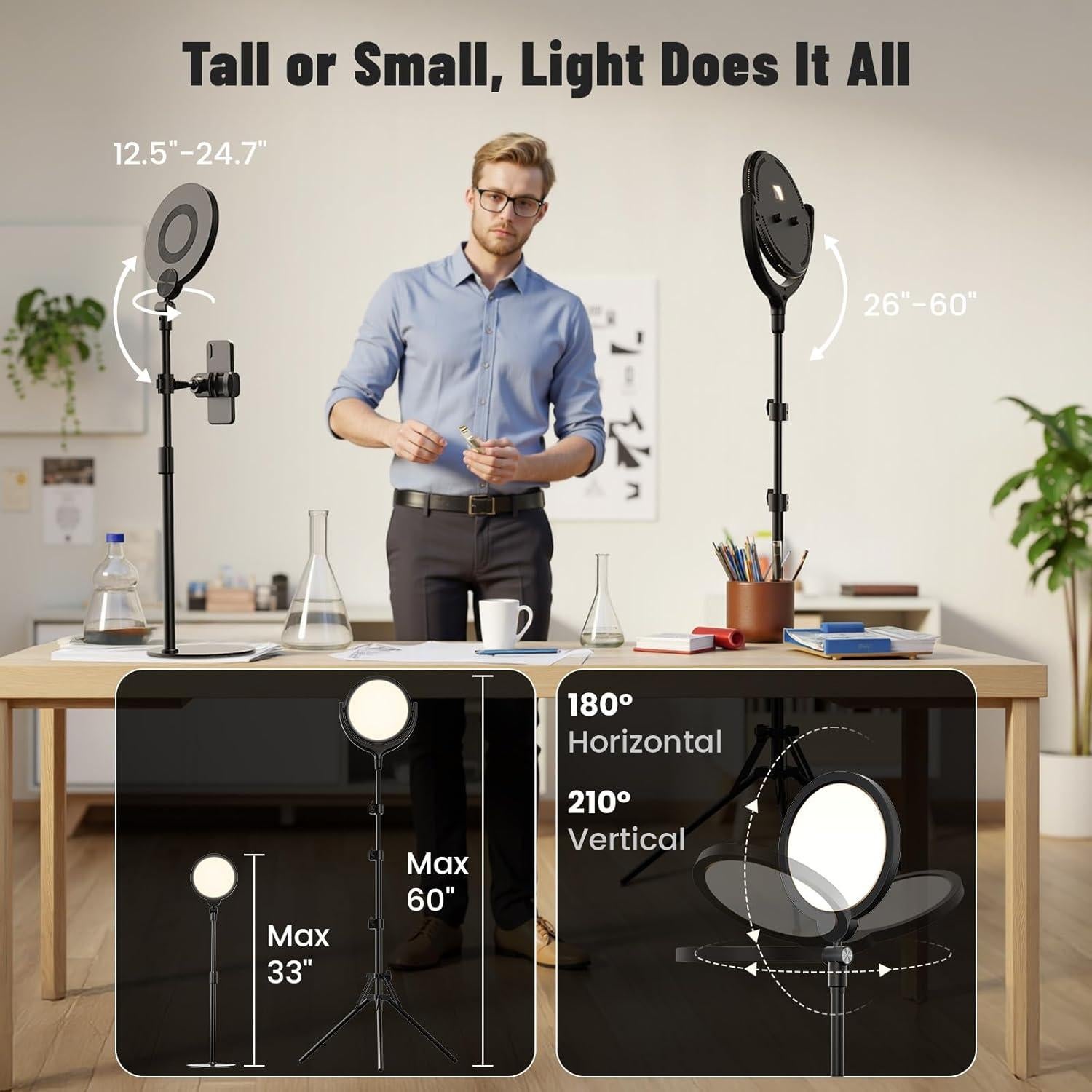 Anillo de Luz LUXSURE para Videoconferencias 2700-6500K