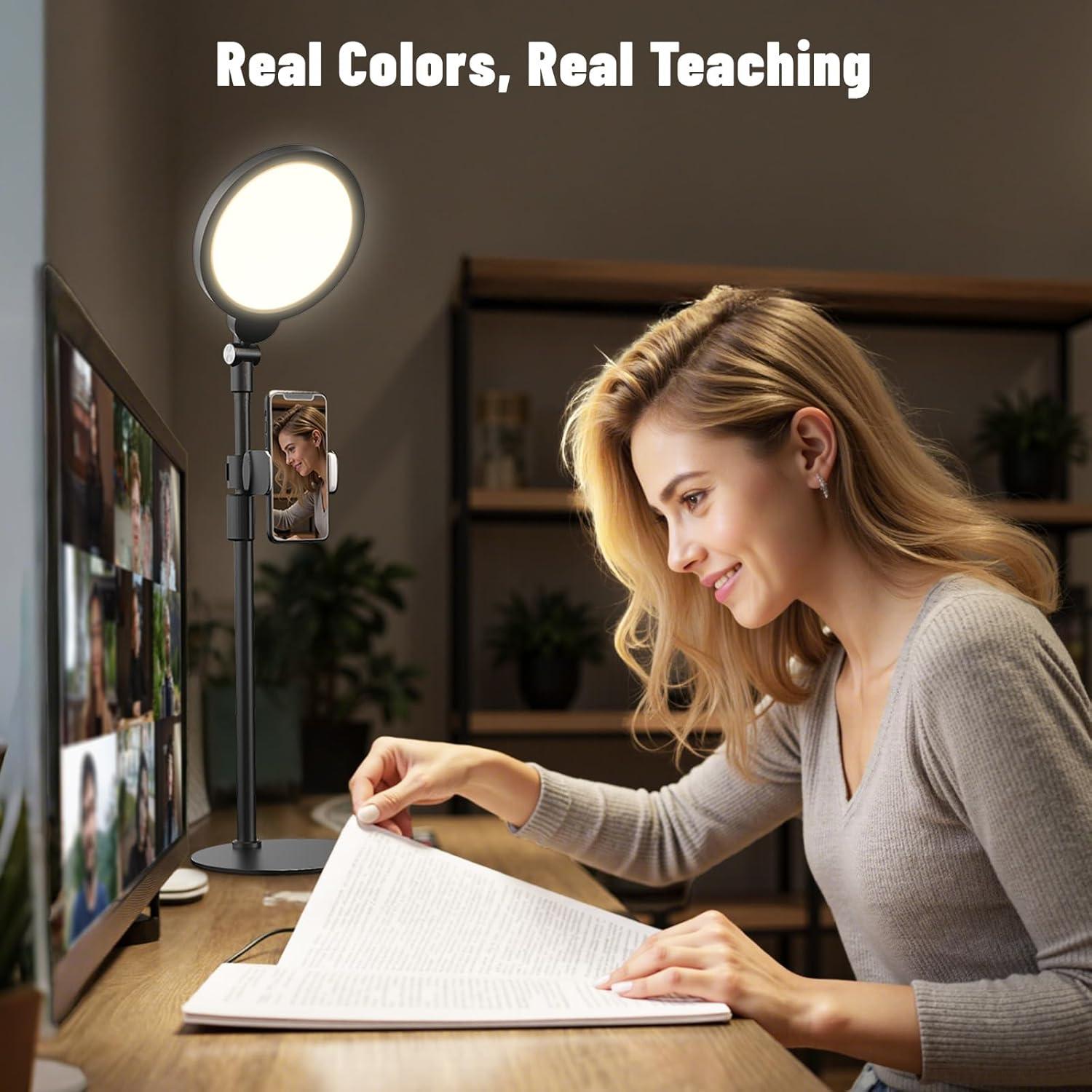 Anillo de Luz LUXSURE para Videoconferencias 2700-6500K