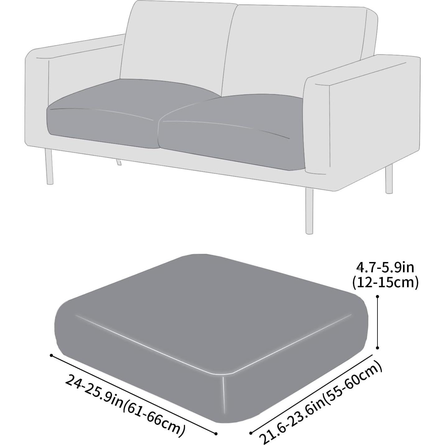 Funda de sofá elástica a prueba de agua Fuloon beige 1 paquete