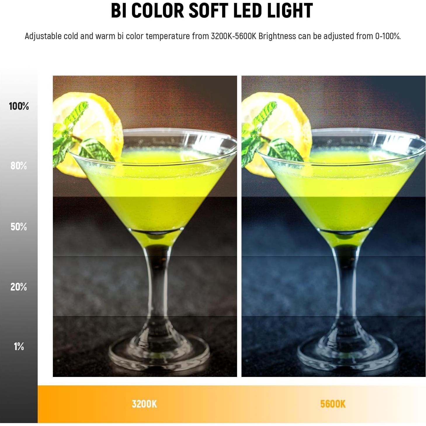 Panel de Luz LED NEEWER NL-116AI 23cm Dimmable con Trípode