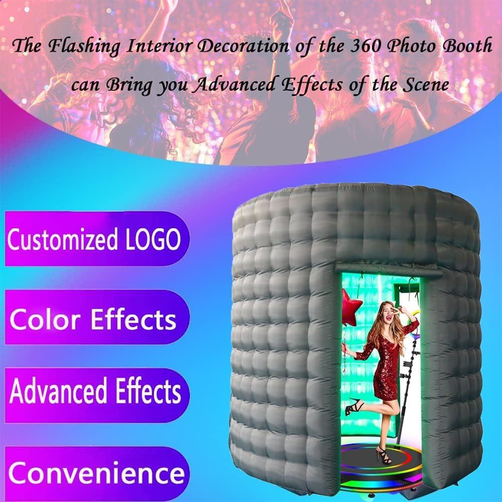 Cabina Fotográfica Inflable SAYOK 4m con LED 360 para Eventos