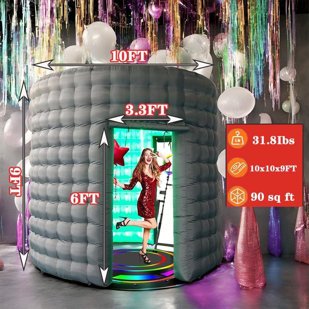 Cabina Fotográfica Inflable SAYOK 4m con LED 360 para Eventos