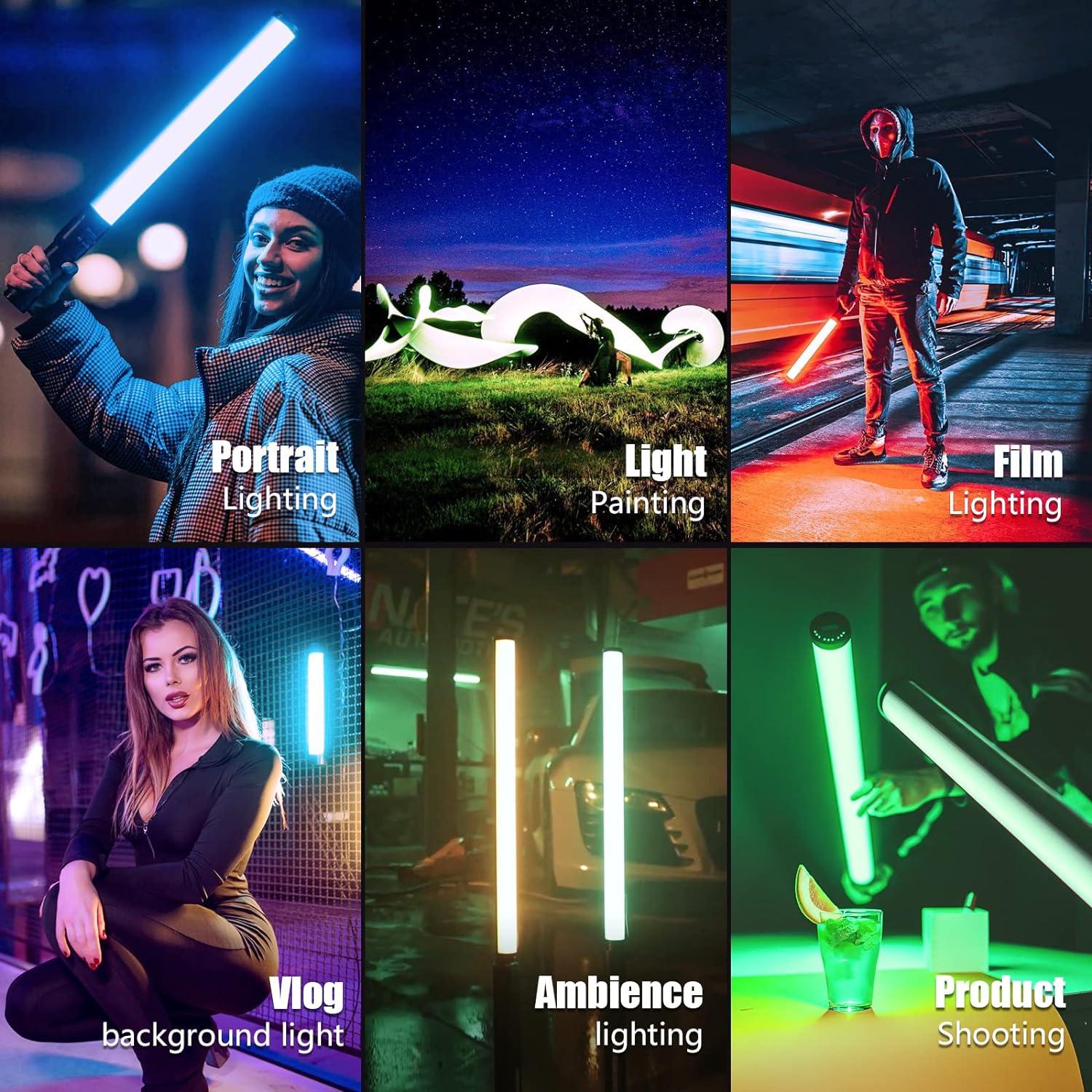 Paquete de Luz de Video RGB Mettlelite TLX1 y LS400C