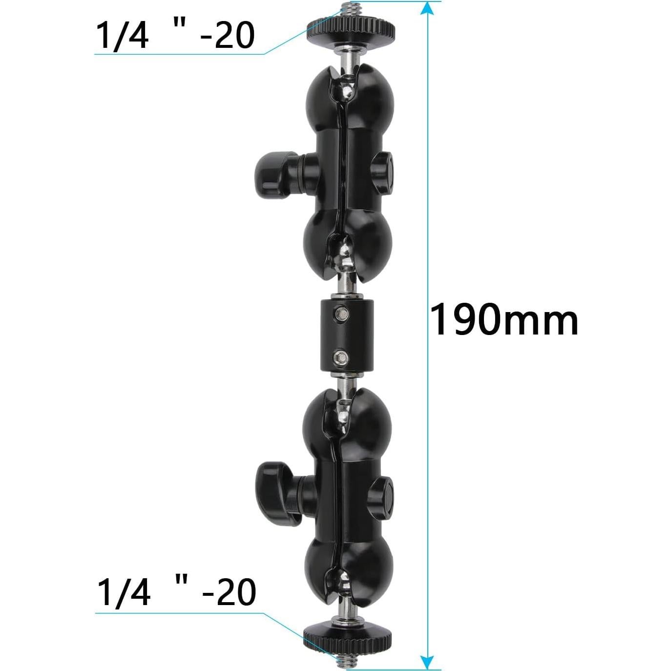 Soporte Mágico Articulado CAMVATE 1/4" para Monitor y Luz LED