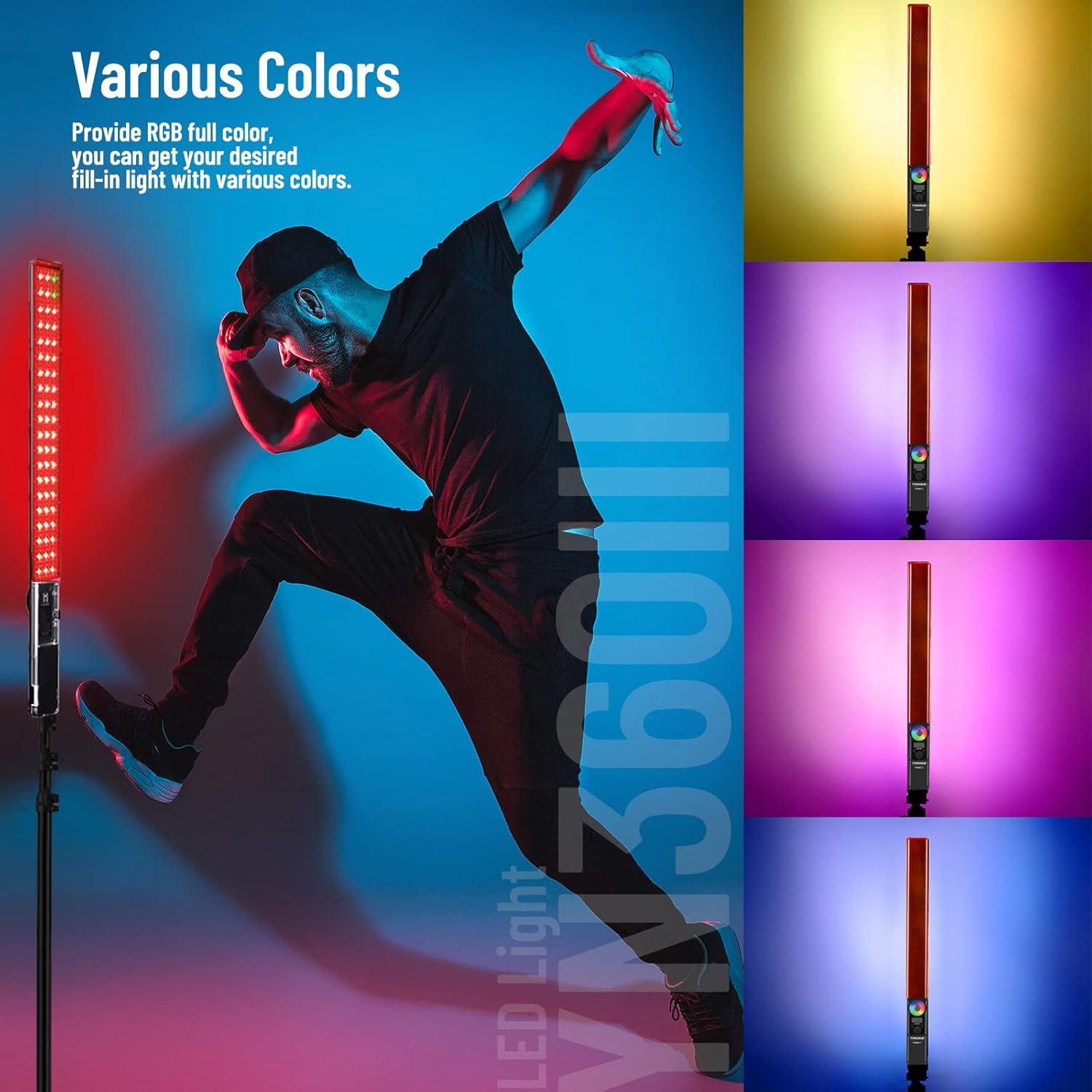 YONGNUO YN360 III Luz LED 5600K + Soporte 190cm RGB