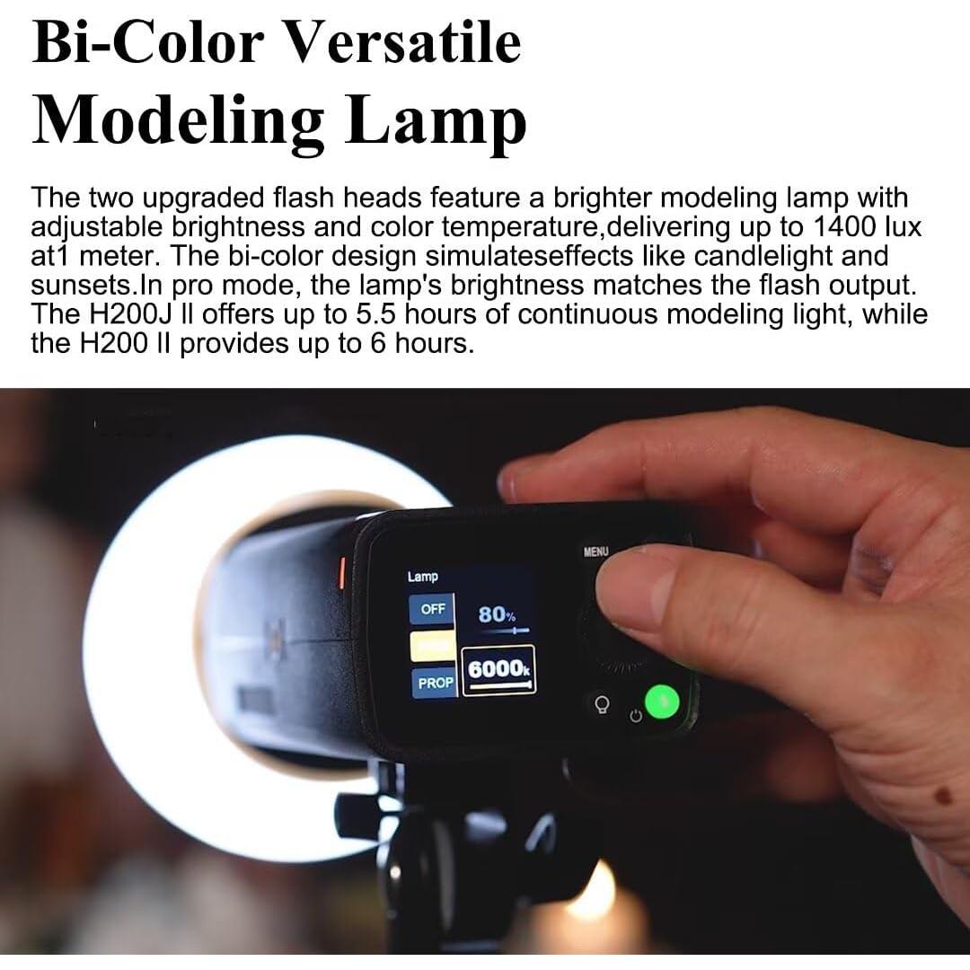 Flash Godox AD200 Pro II 200Ws Bi-Color TTL Inalámbrico