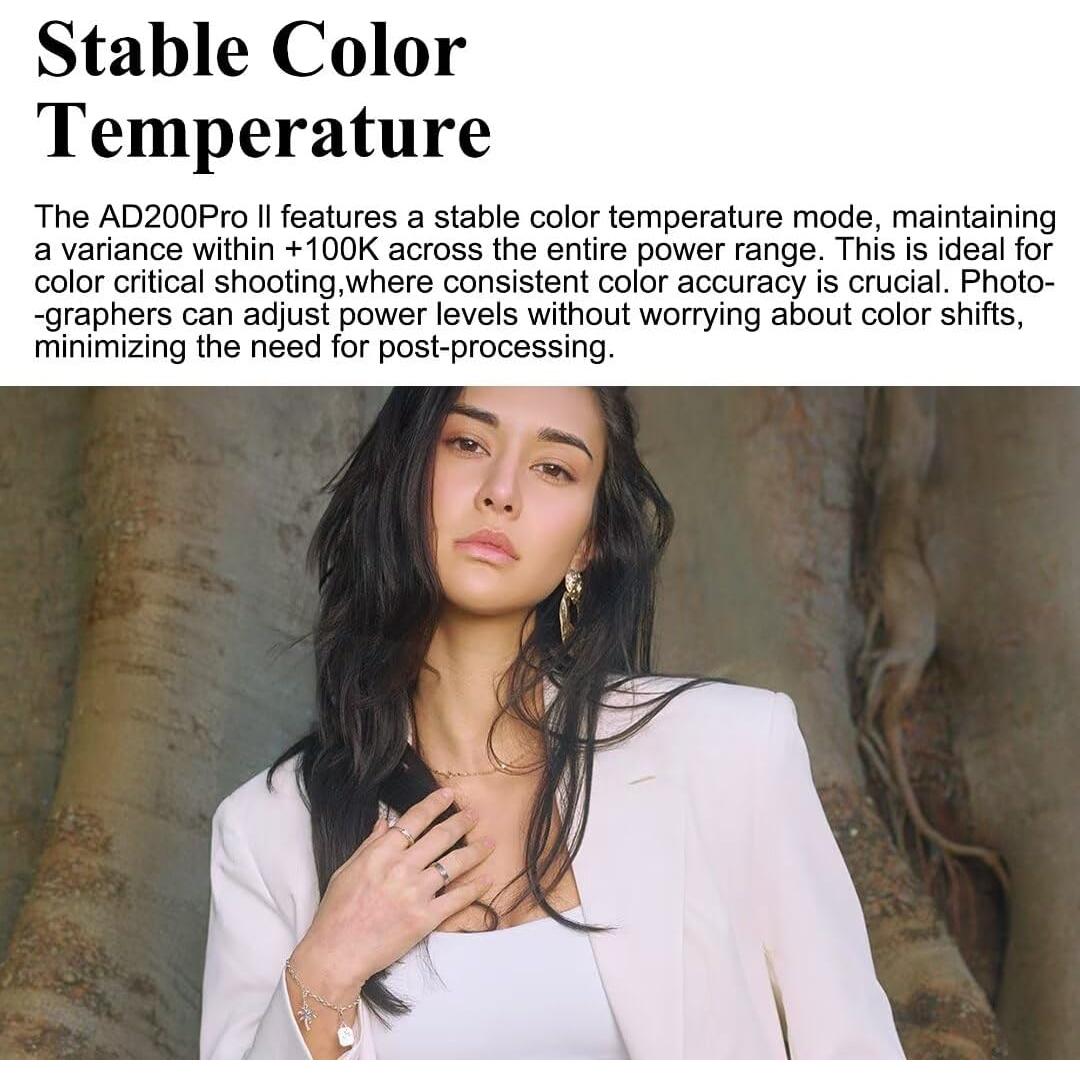Flash Godox AD200 Pro II 200Ws Bi-Color TTL Inalámbrico