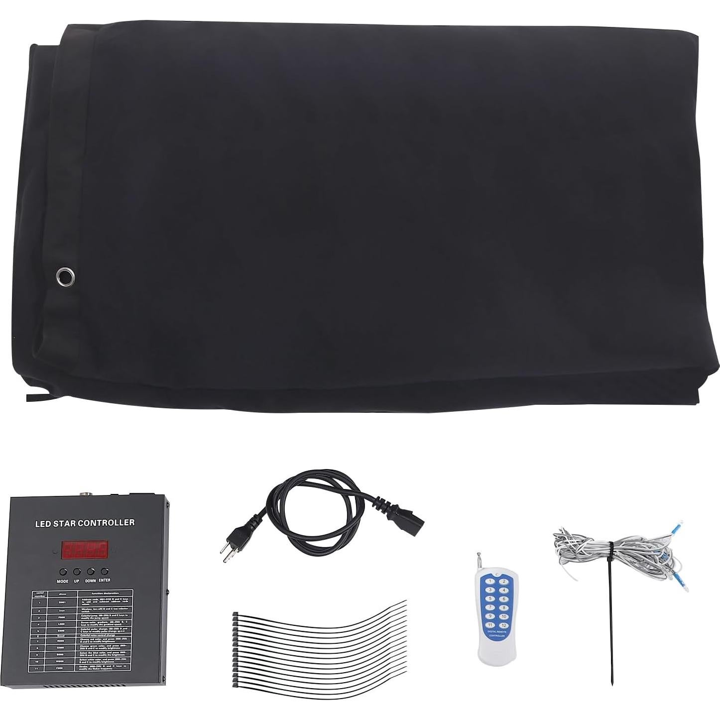 Cortina LED Estrella 4x3m FairyPagoda RGBW Control Remoto