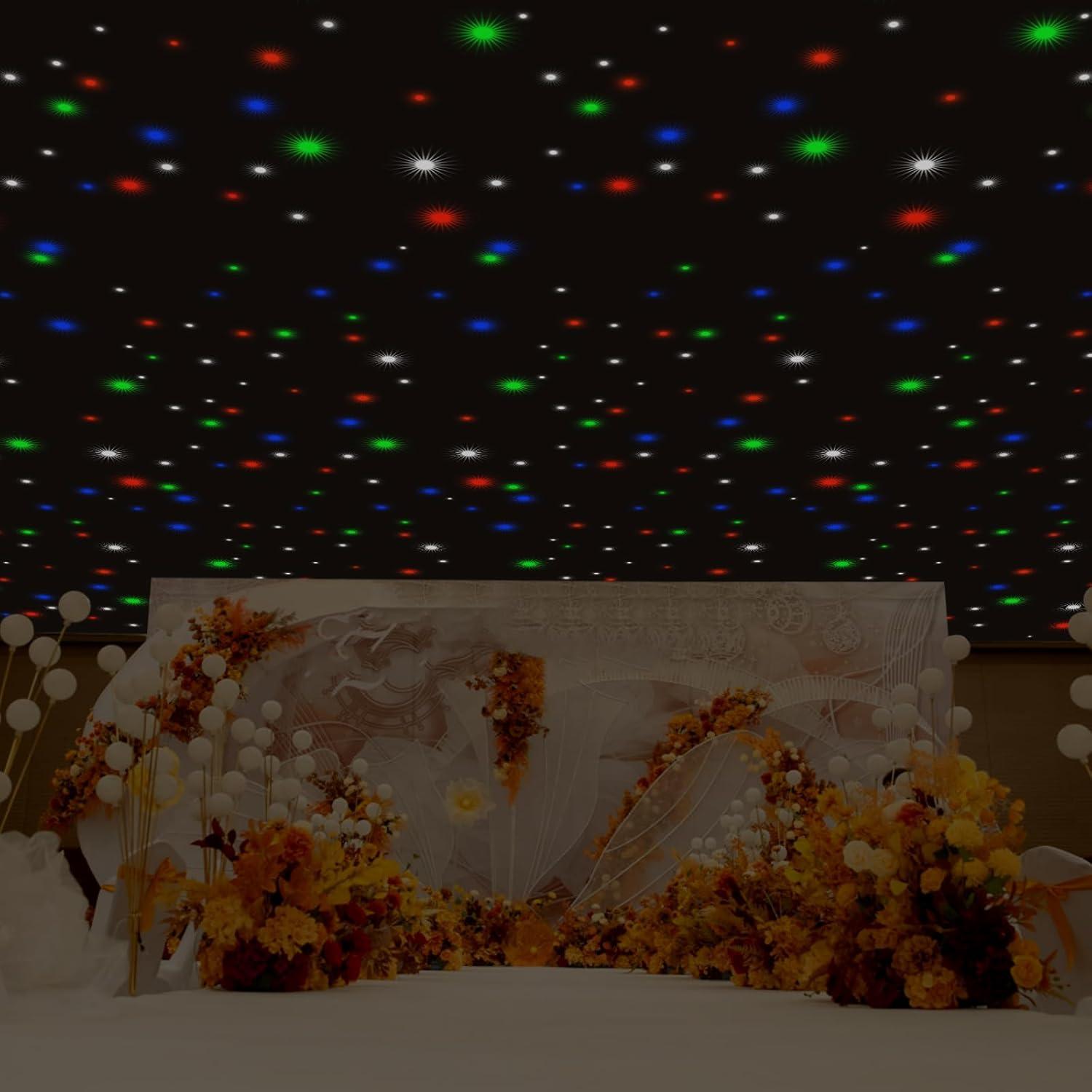 Cortina LED Estrella 4x3m FairyPagoda RGBW Control Remoto