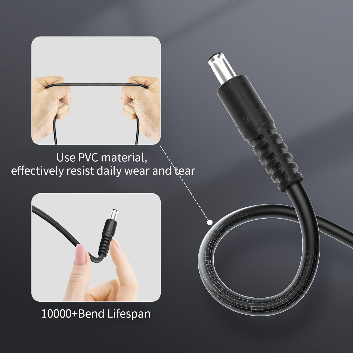 Cable USB C a DC 5.5mm 12V - 2Pack 1m CYD